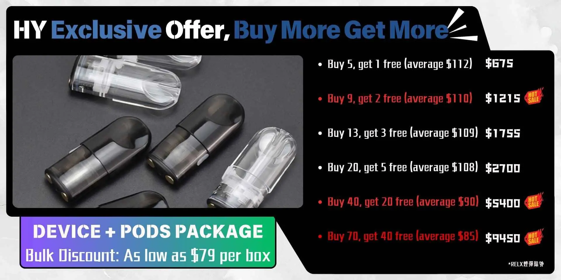 elf bar vape uk RELX POD SYSTEM | THE VAPE SITE main image 1